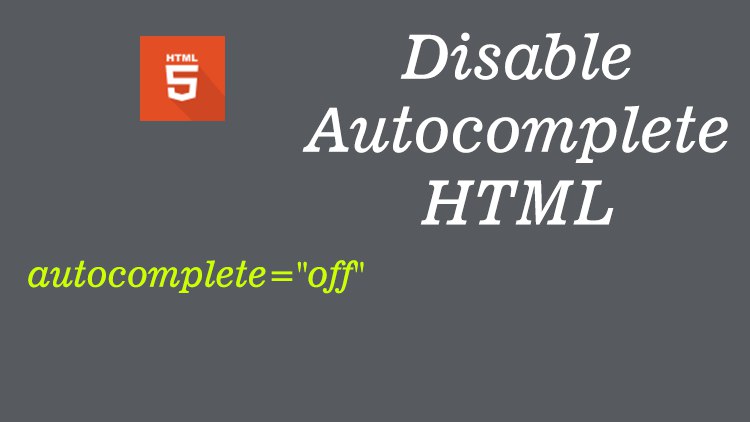 autocomplete html