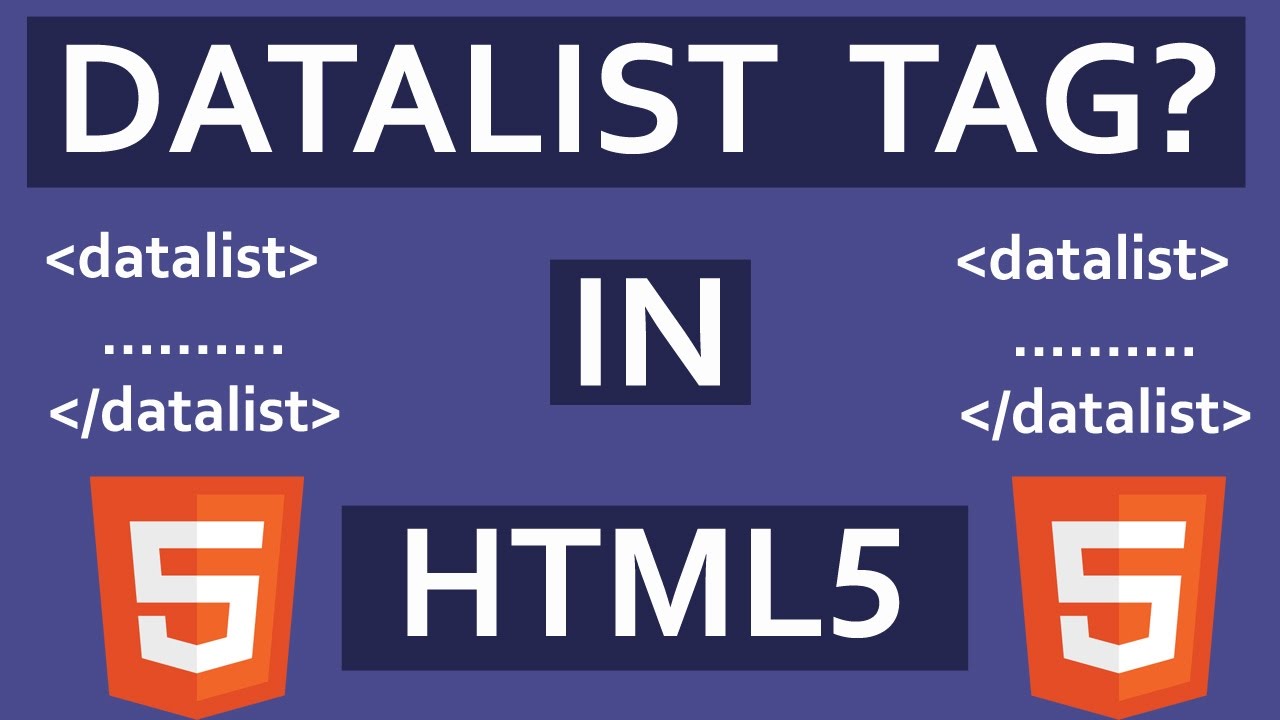 datalist  HTML